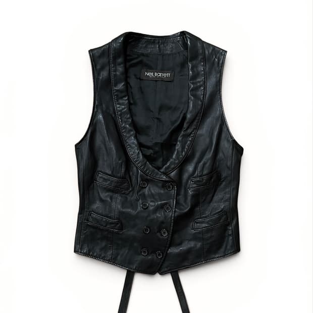 Neil Barrett Double Leather Vest