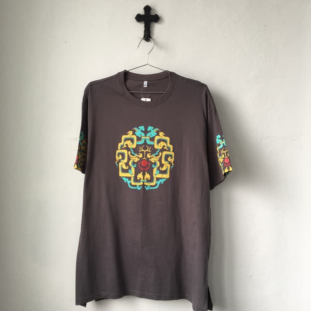 Oriental printing t shirt