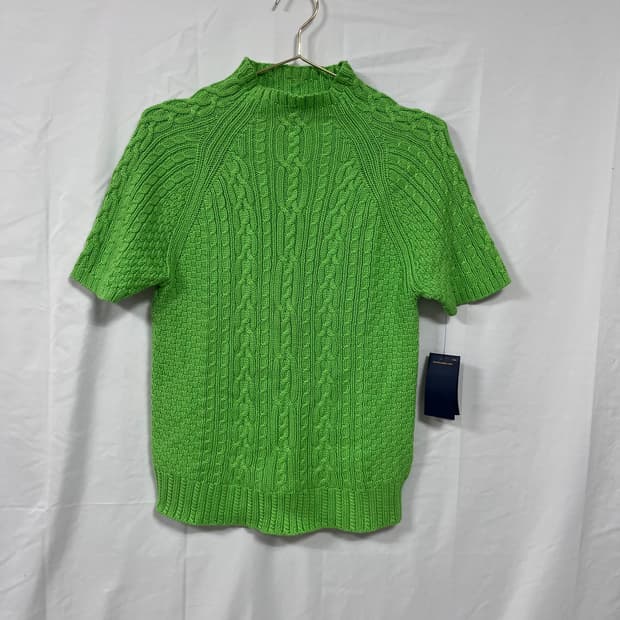 폴로랄프로렌 견 혼방 반팔 케이블 니트 (새상품)