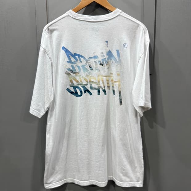 XL 브라운 브레스 CLOUD TAG 반팔 티셔츠
