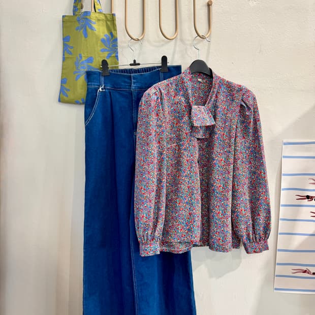 japan vintage 뒷밴딩 하이&와이드 데님