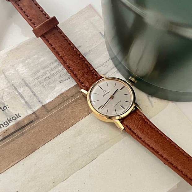 OMEGA 오메가 제네브 수동감기 여성 시계 