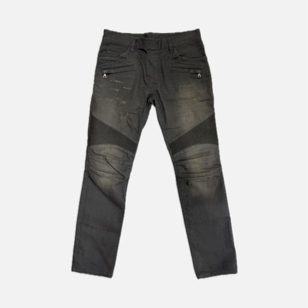 Balmain distressed biker jeans