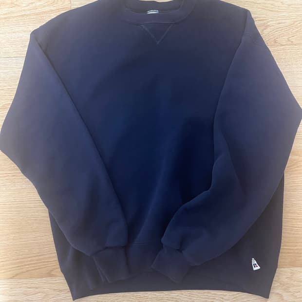 90s 러셀 스웻셔츠 네이비 팜니다