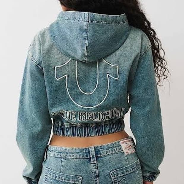 [새제품] 트루 릴리젼 빅티 데님 후드집업