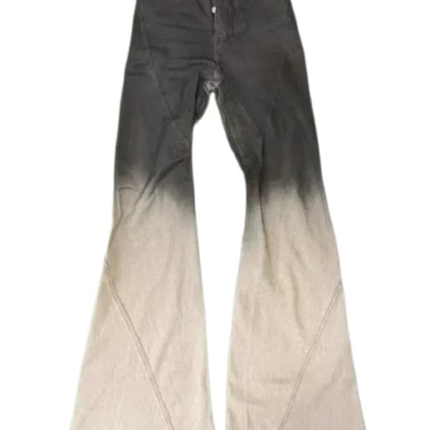rick owens 그라데이션 부츠컷 데님