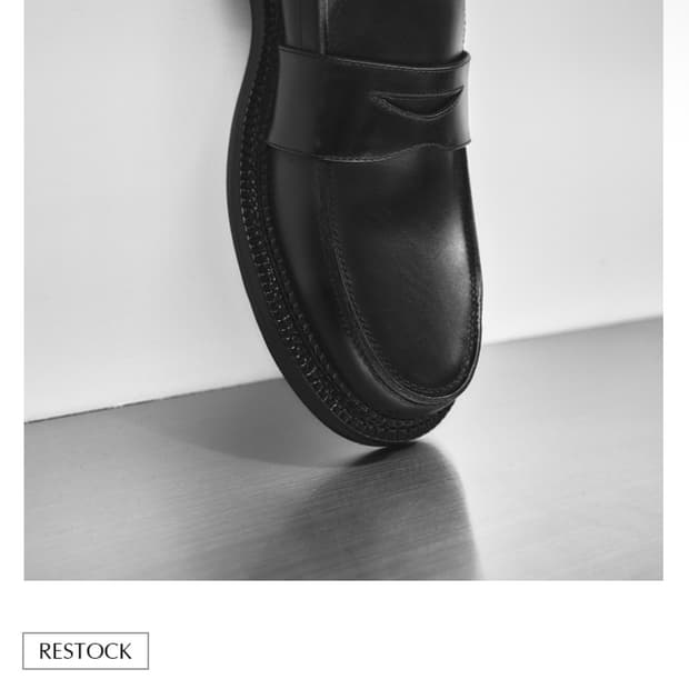 유스 Asymmetric Penny Loafer