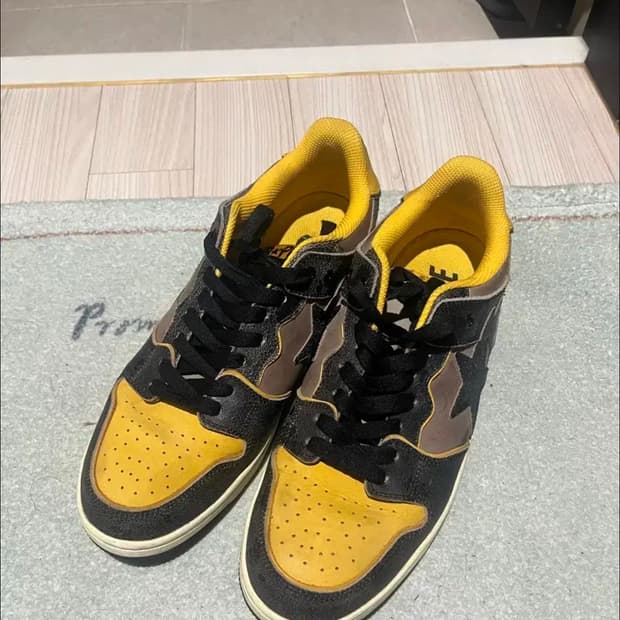 베이프스타 sk8 빈티지옐로우 12size