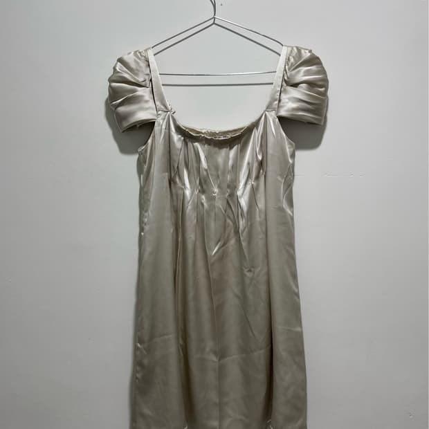 miu miu silk mini dress