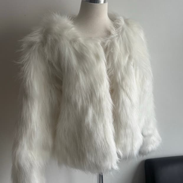 화이트 미드 헤어퍼 새상품(마지막 재고)