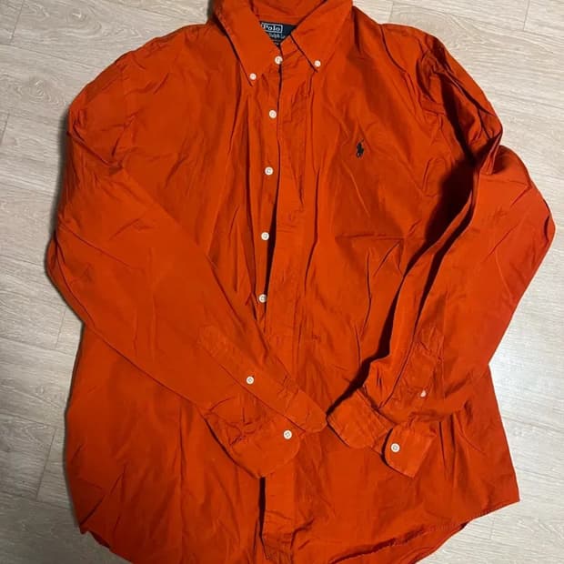 폴로 랄프로렌 오렌지 긴팔 셔츠