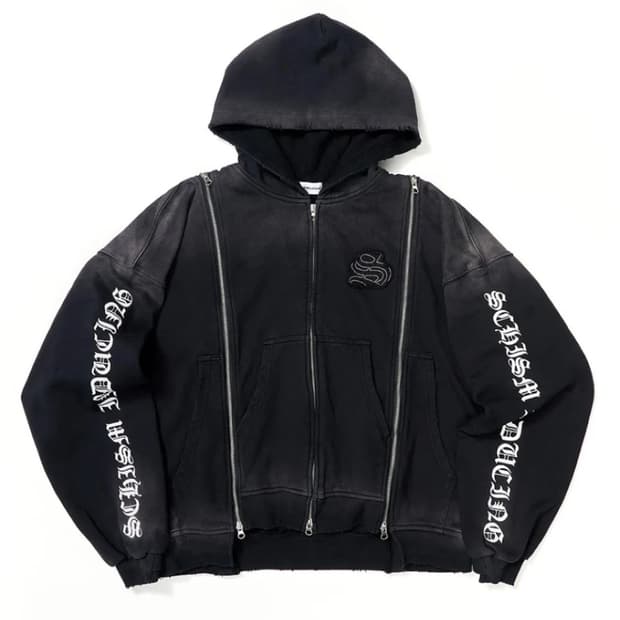 스키즘 인듀싱 후드집업 블랙 M