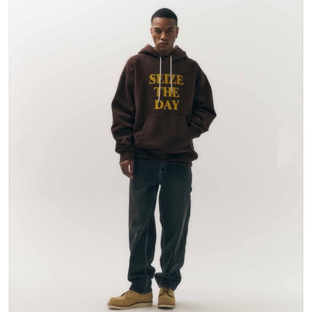 100) 아웃스탠딩 Seize The Day 후드티 후드티셔츠