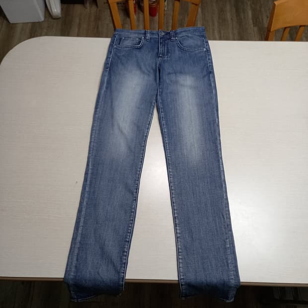28 Calvin Klein 워싱 스판 슬림일자진 28-956