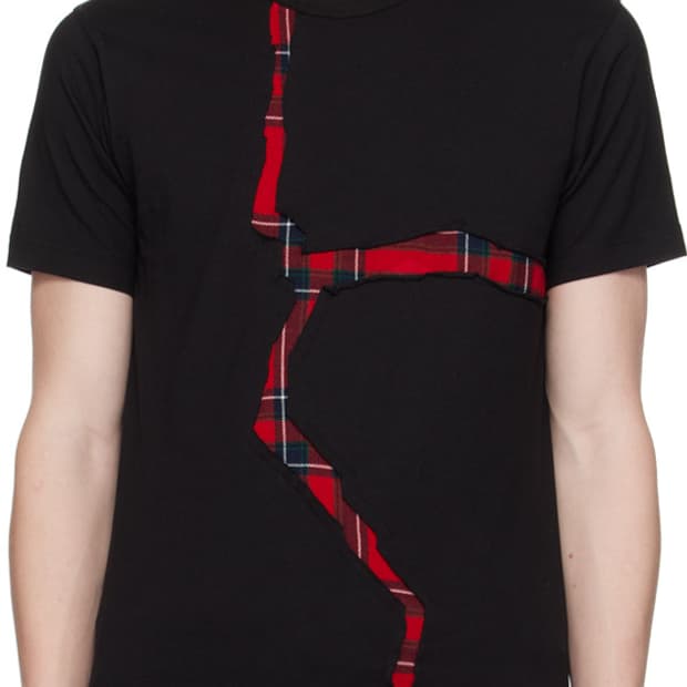 Comme des garcons shirt ‘red tartan’ tee
