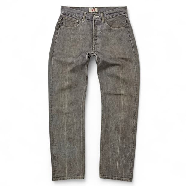 [32][리바이스] 00's 501®오리지널 스트레이트핏 워시드 그레이