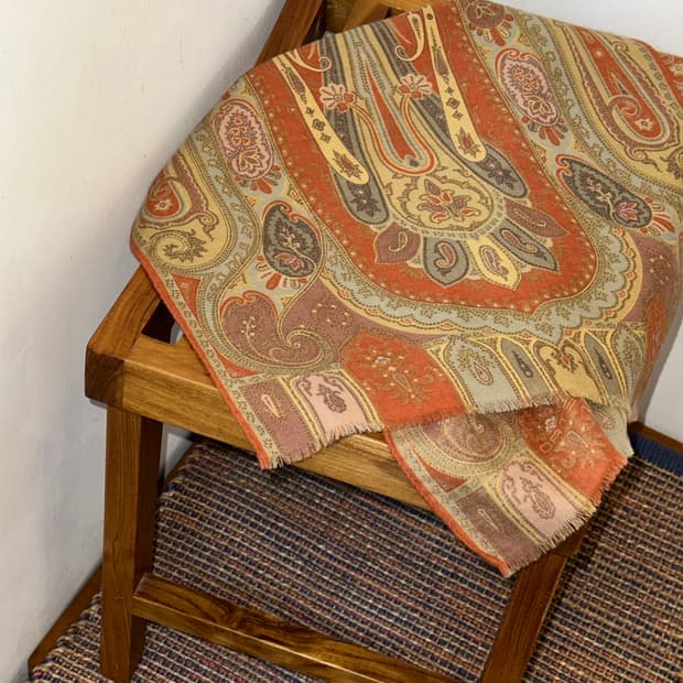 에트로 실크 울 머플러