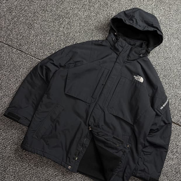 노스페이스 멀티 포켓 고프코어 마운틴 자켓 블랙 1986