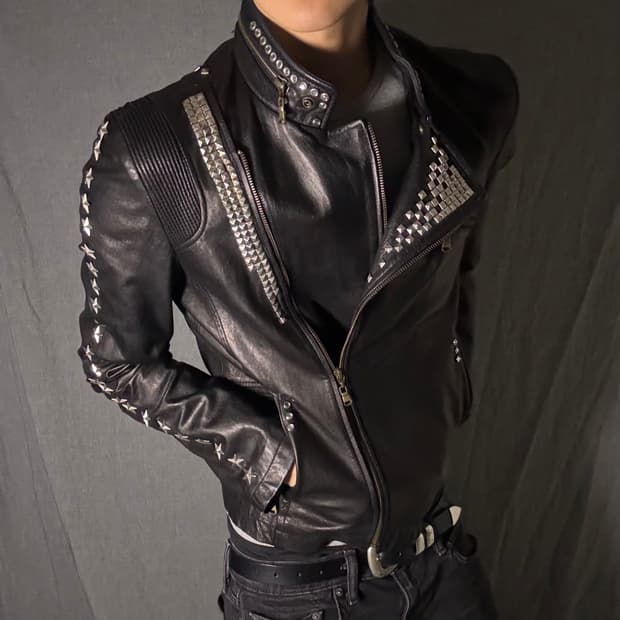 lamb skin leather jacket
