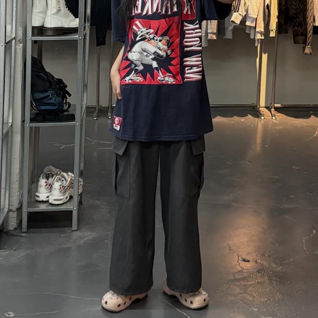 넛메그 USA 양키스 카툰 반팔 A2935