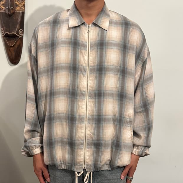 H.UNIT Ombre Check Zip Jacket