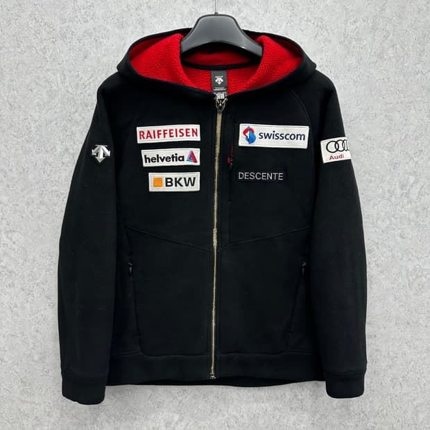 100 데상트 아우디 남자 후리스 후드집업