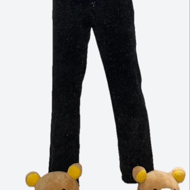 띠어리 실크팬츠 네이비 스몰