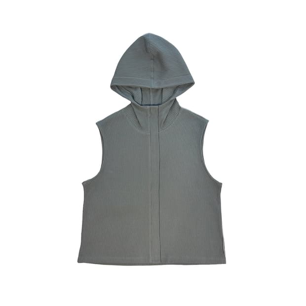 24-001 WAFFLE VEST (DOVE)