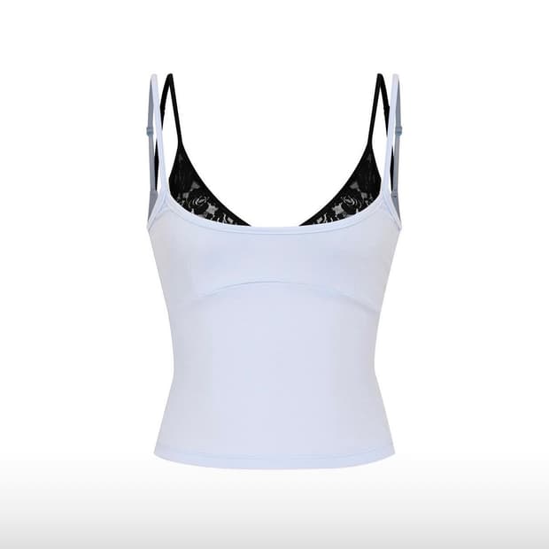 TMT 레이어드 슬리브리스 탑