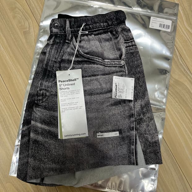 새티스파이 피스쉘 디지털 데님 쇼츠