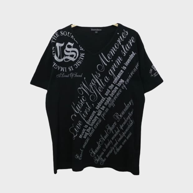 SORRIDERE 레터링 Y2K 반팔 티셔츠 66120