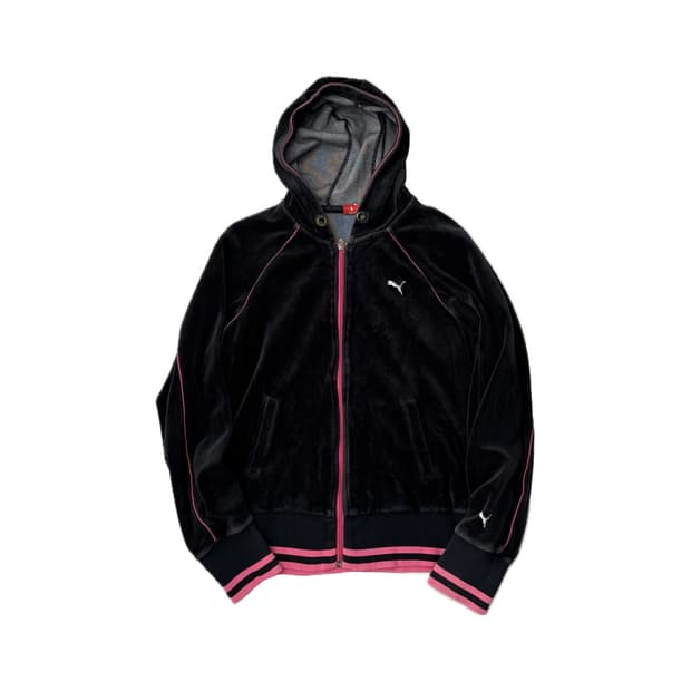 PUMA 벨벳 후드 집업