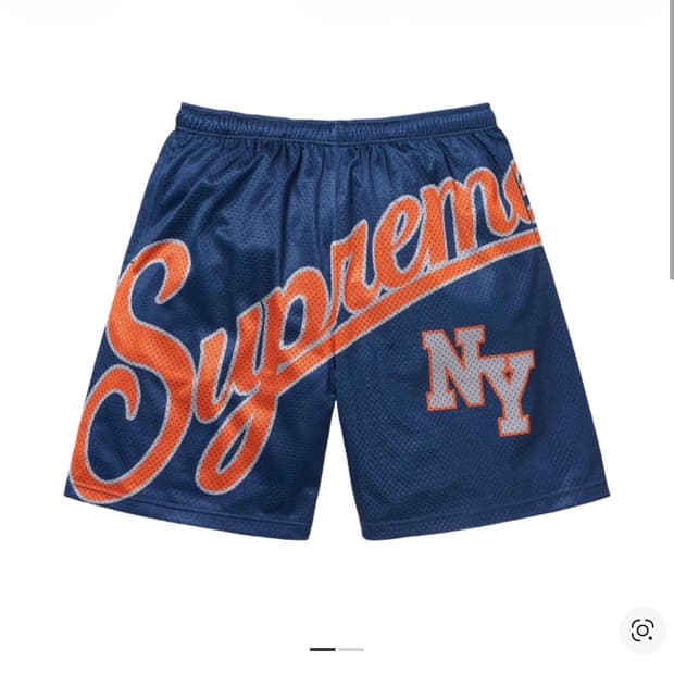 [L] Supreme 메쉬 쇼츠 네이비 24ss
