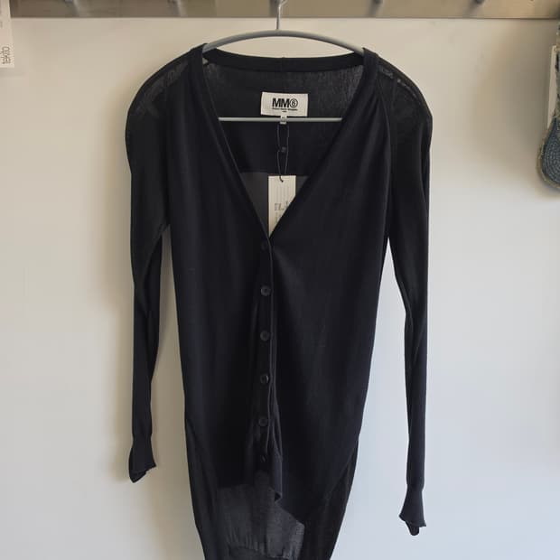 MM6 메쉬 도킹 롱 가디건