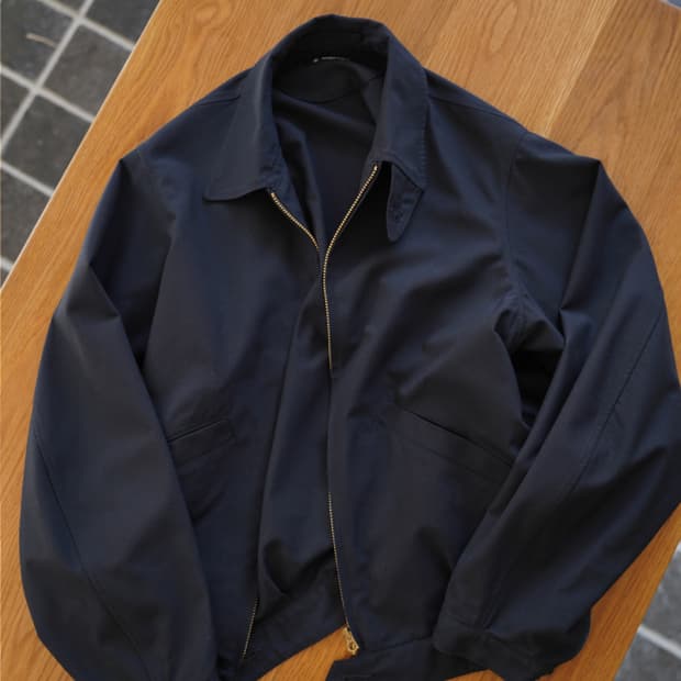 maatee&sons SILK MURDER JUMPER(NAVY)