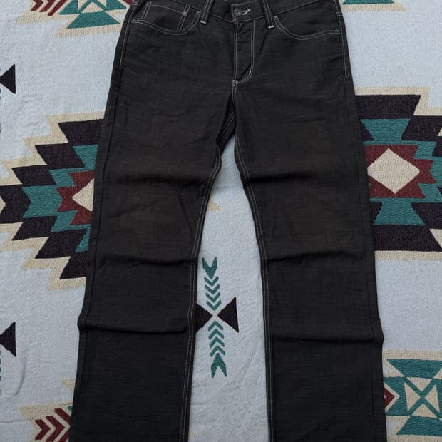 EDWIN 린넨 혼방 데님 팬츠 (W33)