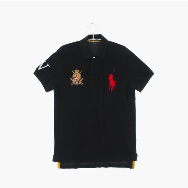 polo 자수 카라 반팔 티셔츠