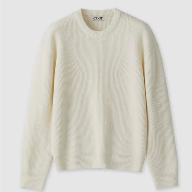 쿠어 메리노 울 크루넥 니트