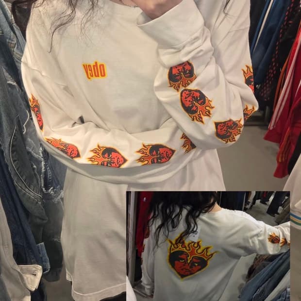 오베이 롱슬리브 화이트