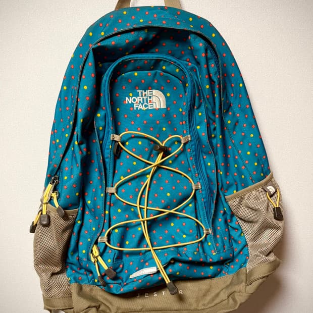 레어) 노스페이스 일본 빈티지 물방울 도트 백팩 모리걸 y2k 제스터