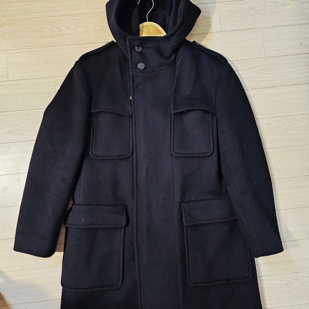 타임 울캐시미어 혼방 더플 코트(남녀공용가능)