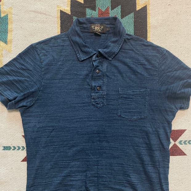 RRL 인디고 폴로셔츠(L)