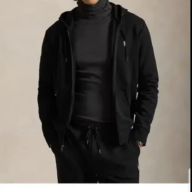 폴로 랄프로렌 네이비 후드 집업 100