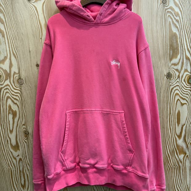 스투시 오버다이드 스톡 로고 후드