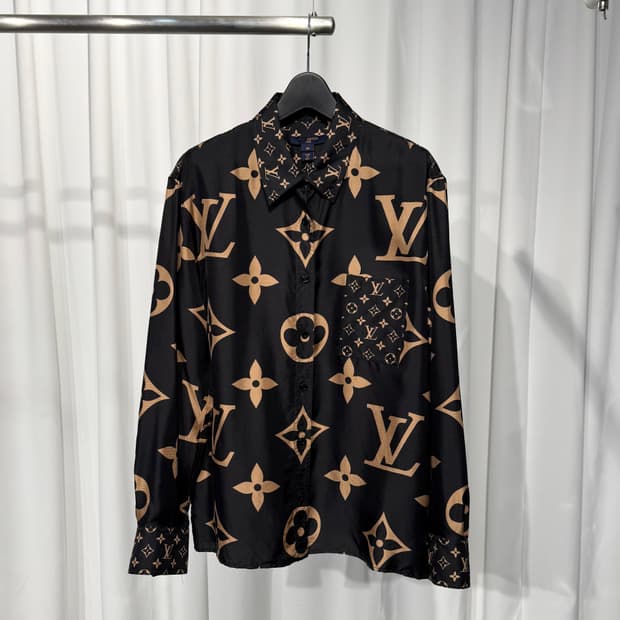 [정품] 루이비통 믹스 모노그램 마스큘린 셔츠 38사이즈
