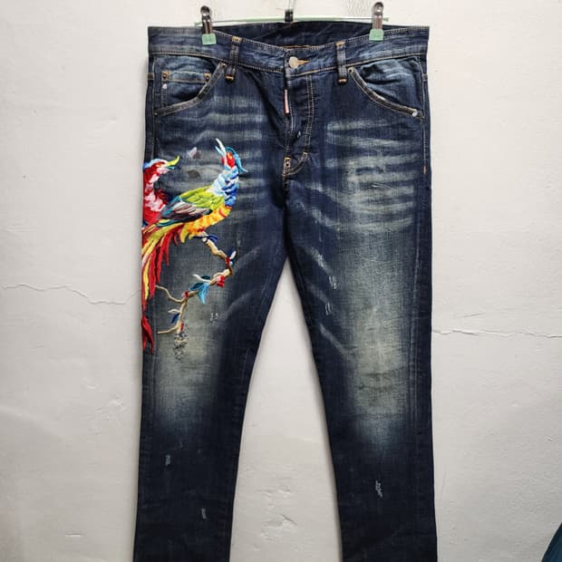 DSQUARED2 디스퀘어드2 불사조 자수 청바지