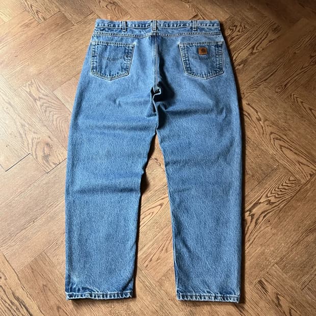 [40]칼하트 USA 미디엄블루 워크 데님 팬츠