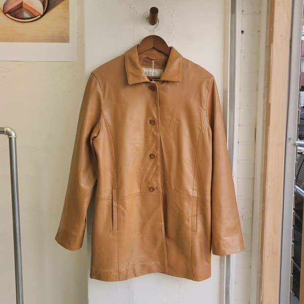 Rigel 캬라멜 양가죽 자켓