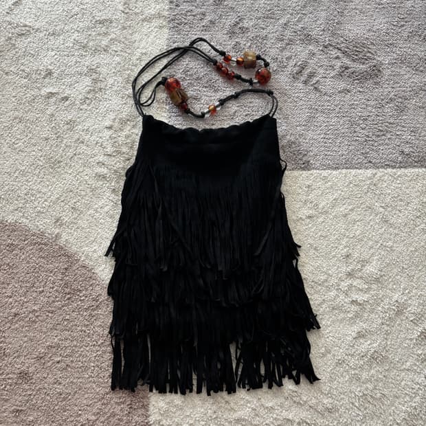 빈티지 태슬 크로스백