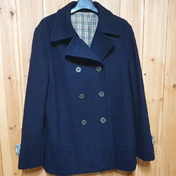vtg 버버리 블루라벨 모직 자켓 55 피자켓 반코트